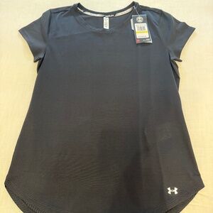 Brand New Black UNDER ARMOUR Women's Run T-Shirt - Size Medium